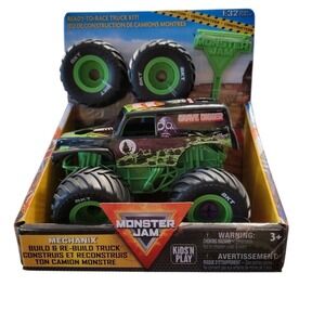 Monster Jam Grave Digger Mechanix Build Rebuild Truck 1 32 Scale  Kit